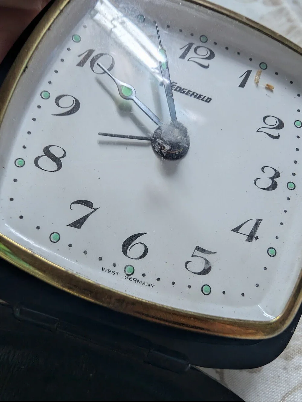 Vintage Wedgefield Travel Alarm Clock from West Germany